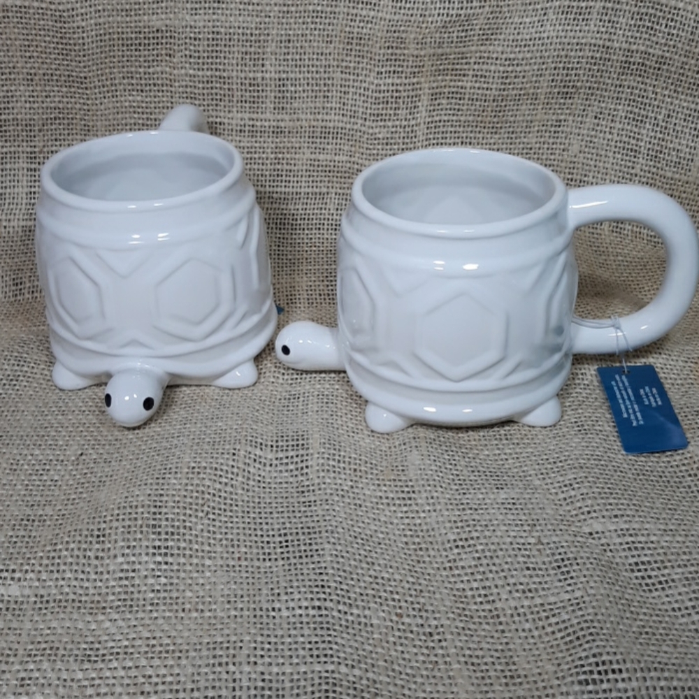 Turtle Mugs NWT Sea theme Ocean theme